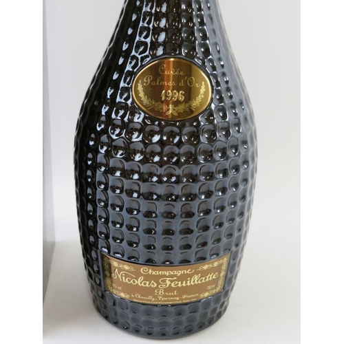 335 - A bottle of Nicolas Feuillatte Brut vintage champagne 1996 in box. 75cl