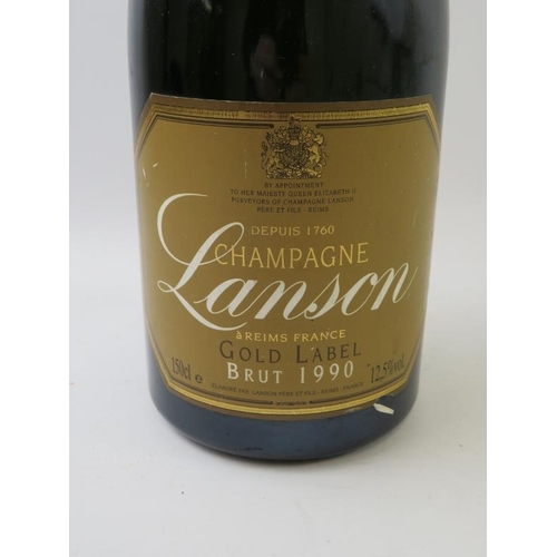 338 - One magnum of Lanson Gold Label Brut Champagne 1990, 150cl.