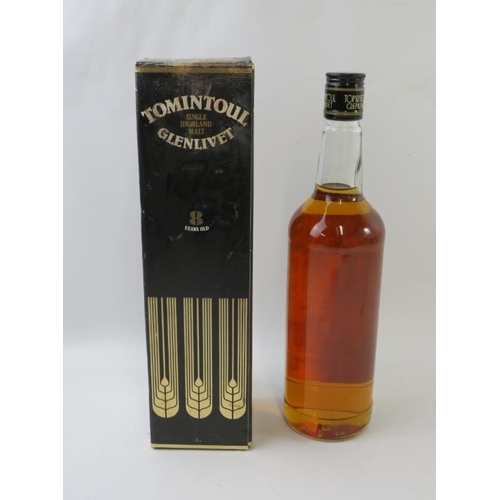 348 - A bottle of Tomintoul Glenlivet single malt Scotch whisky, 1980s bottling, 75cl, 40% vol.