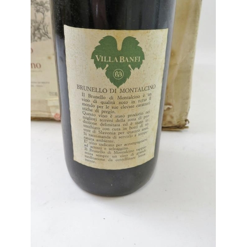 351 - A case of 12 bottles of Brunello di Montalcino, Villa Banfi, 1973. 75cl