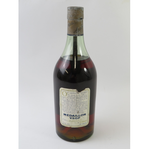 359 - One bottle of Martell VSOP Medallion Liqueur Cognac, 70 proof, 24 fl oz, 1960s bottling.