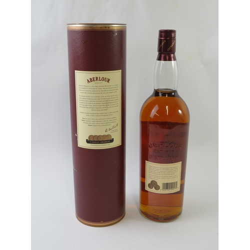 372 - One litre bottle of Aberlour 100 proof single malt Scotch whisky in tube, 100cl, 57.1% vol.