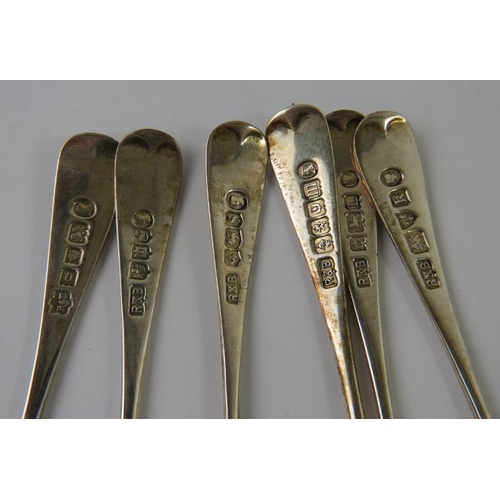 405 - A set of six 1935 George V silver jubilee commemorative silver teaspoons each bearing the hallmark o... 