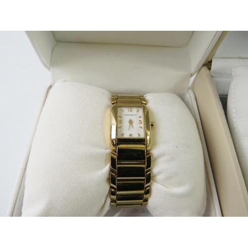 471 - Nina Ricci: two ladies quartz wristwatches, boxed. 
Condition report: Bentleys can not guarantee the... 