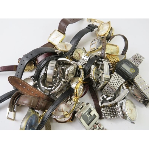 485 - A quantity of wristwatches to include Rotary, Accurist, Swatch etc, 980 gms gross approx