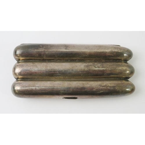 500 - An American planished sterling silver three cigar case bearing the mark of Webster Co, Massachusetts... 