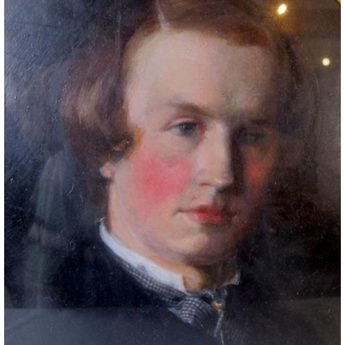 508 - Arthur H Weigall 1840 - c1895.  Framed and glazed oil on board, fine important portrait study of Wil... 