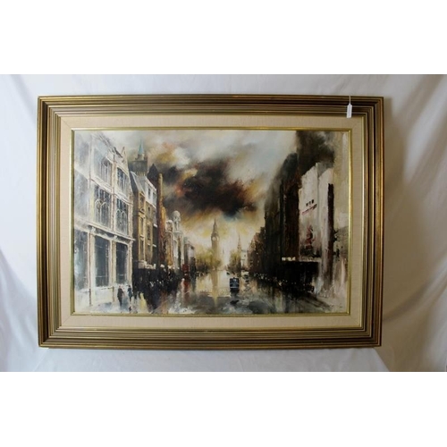 542 - Ed Devenport 1927-1987.  Framed oil on board. Whitehall 1980 signed lower right. Artist history vers... 