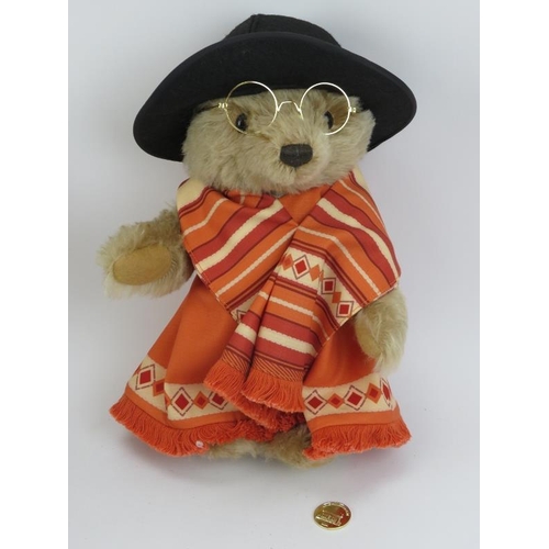 63 - A Steiff Limited Edition Paddington Bear's Aunt Lucy. With buttoned white tag (691010), dark beige m... 