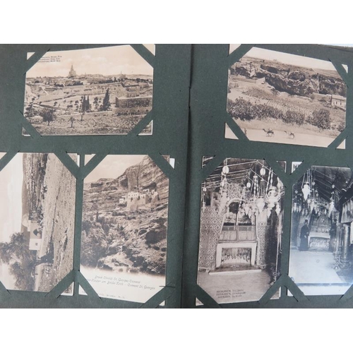 91 - A collection of postcards and scrap book cuttings, early 20th century. Four albums containing postca... 