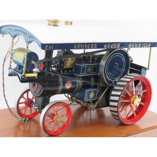 112 - A William Allchin agricultural steam traction engine model by Taylor Hemmens Ltd of Market Harboroug... 