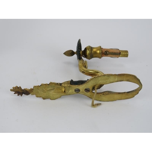 163 - A pair of vintage swan and acanthus wall lights, early/mid 20th century. (2 items) 20.5 cm height.
C... 