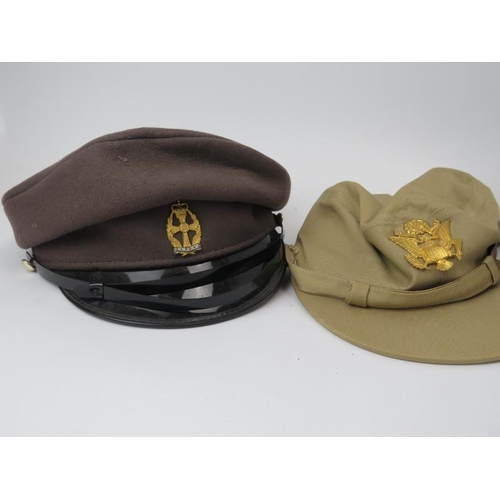 227 - A Women’s Army Auxiliary Corps cap, a Queen Alexandra’s Royal Army Nursing Corps cap, an ATS cap, a ... 