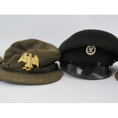 227 - A Women’s Army Auxiliary Corps cap, a Queen Alexandra’s Royal Army Nursing Corps cap, an ATS cap, a ... 