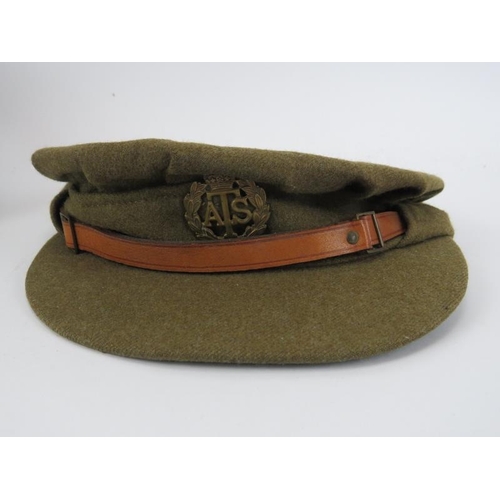 227 - A Women’s Army Auxiliary Corps cap, a Queen Alexandra’s Royal Army Nursing Corps cap, an ATS cap, a ... 