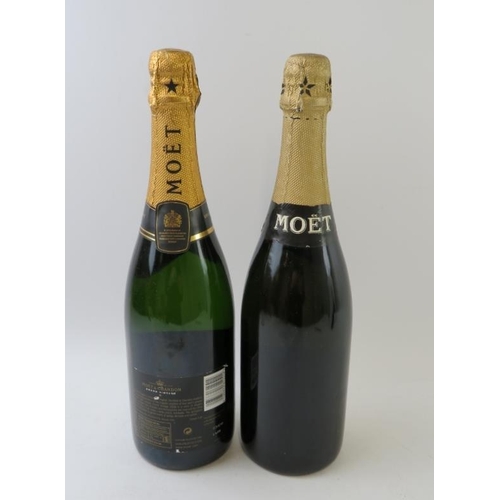 311 - 2 bottles: 1 bottle of Moet et Chandon 2008 vintage champagne, 75cl; 1 bottle of Moet et Chandon Bru... 