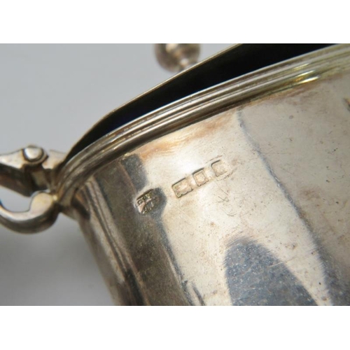 398 - Four silver mustard pots with various hallmark dates and makers including one for Edinburgh 1840 (li... 