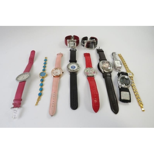 447 - A collection of assorted wristwatches, 515gms gross approx 
Bentleys can not guarantee the working o... 