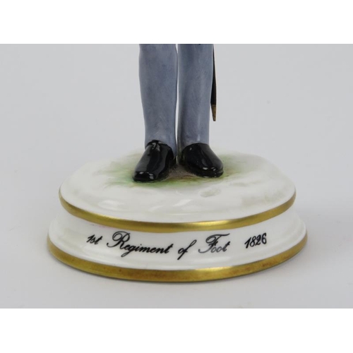 63 - A  Michael J Sutty Limited Edition porcelain figurine entitled ‘Royal Scots 1st Regiment of Foot 182... 