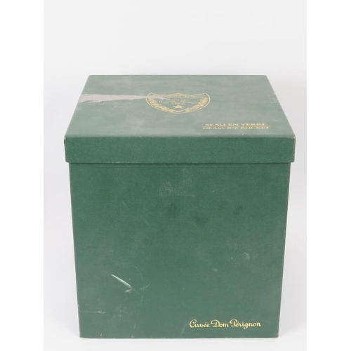 76 - A Dom Perignon glass champagne bucket. 23 cm height. 
Condition report: Some age related wear. Origi... 