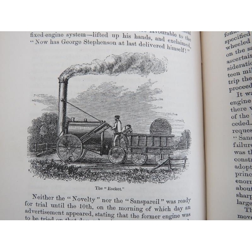 79 - Samuel Smiles - ’The story of the life of George Stephenson, Railway Engineer’, dated 1863. Bound wi... 