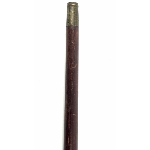 154 - A rare American Band Master’s baton with federal eagle and shield emblem, 19th century. Possibly Ame... 