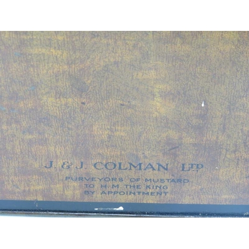 217 - A group of vintage tins, early/mid 20th century. Comprising two J & J Colman Ltd (Purveyors of Musta... 