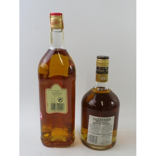 328 - 2 bottles: 1 litre bottle of Grant's The Family Reserve Scotch whisky, 1980s bottling, 100cl, 40% vo... 