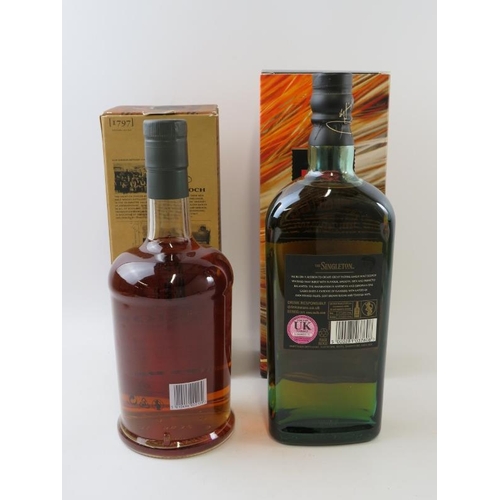 337 - 2 bottles: 1 litre bottle of Glen Garioch Founder's Reserve Single Malt Scotch Whisky, boxed, 100cl,... 