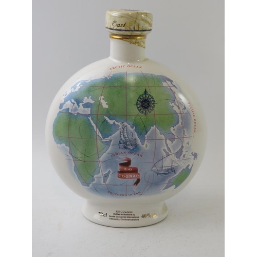 341 - One P&O Arcadia XO cognac Wade ceramic decanter, sealed with contents, 70cl, 40% vol.