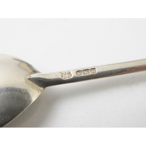 363 - A cased set of six silver apostle teaspoons and sugar tongs, hallmarked for Sheffield 1913, maker Th... 