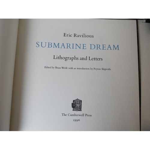 507 - Eric Ravilious 1903-1942 and Tirza Garwood, scarce 'Submarine Dream' square folio with cover paper c... 