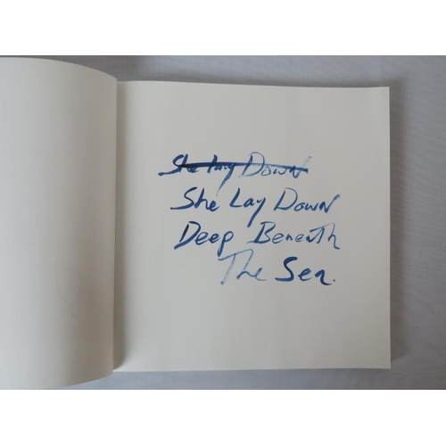 542 - Tracy Emin (1963). Exhibition Book: At Turner Contemporary 'She Lay Down Deep Beneath the Sea'. Publ... 