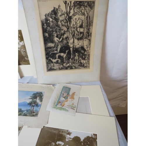 576 - A large portfolio of mounted photographs - engravings from Croft Design Studio.
Condition report: va... 