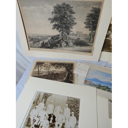 576 - A large portfolio of mounted photographs - engravings from Croft Design Studio.
Condition report: va... 