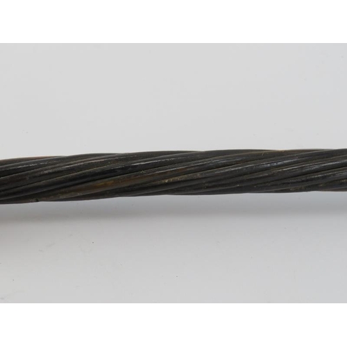 75 - Maritime: A Naval baleen petty officer’s / press gang cosh, 18th/19th century. With a twisted baleen... 