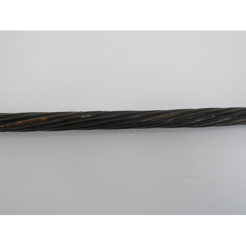 75 - Maritime: A Naval baleen petty officer’s / press gang cosh, 18th/19th century. With a twisted baleen... 