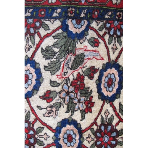 866 - North West Persian Varamin rug.  A nice rug with central section depicting birds in trees. (William ... 