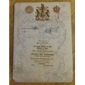 INDIA - WW1 - Original war time Banquet Menu with albumen photographs ...