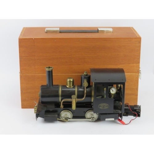 175 - A vintage Cheddar Models Ltd ‘Iver No 12’ steam and electric powered ‘G’ Gauge 0-4-0 locomotive tank... 