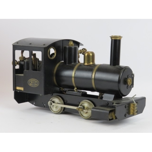 175 - A vintage Cheddar Models Ltd ‘Iver No 12’ steam and electric powered ‘G’ Gauge 0-4-0 locomotive tank... 