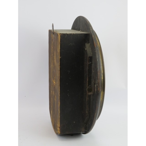 178 - An antique wall clock. With later added ‘North Downs Valley Light Railway’ inscription applied as pa... 