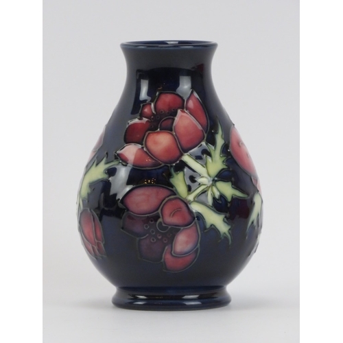 184 - A Moorcroft ‘Anemone’ pattern Limited Edition vase, circa 1995. Numbered 34/94 with impressed marks ... 