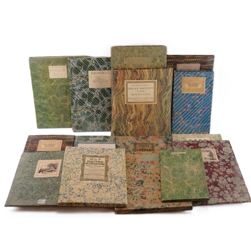 157 - A collection of folded facsimile maps depicting various cities and counties in the United Kingdom. H... 