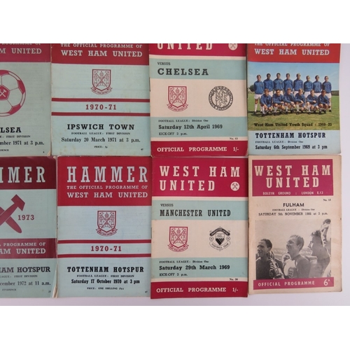 164 - A group of West Ham United official football programmes, circa 1960s/70s. Two Final Tie programmes i... 