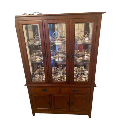 220 - As New 3 Door Contemporary Lead Lined Display Cabinet
147cm W 44cm D 210cm H