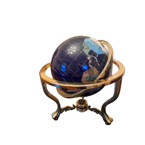 228 - Large Brass World Globe