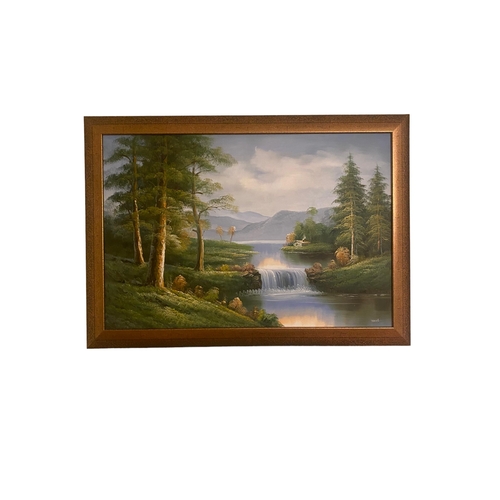 307 - Large Gilt Framed Oil on Canvas 
Including Frame 106cm W x 75cm