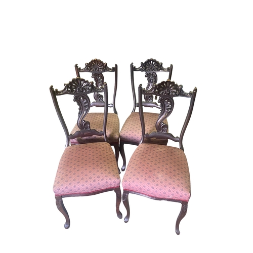 323 - Set of 4 Vict Drawing Room Chairs