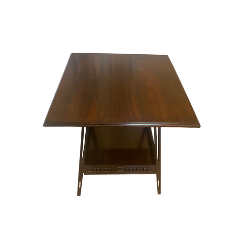 340 - Edw Mah 2 Tier Occasional Table 
58cm Sq 66cm H